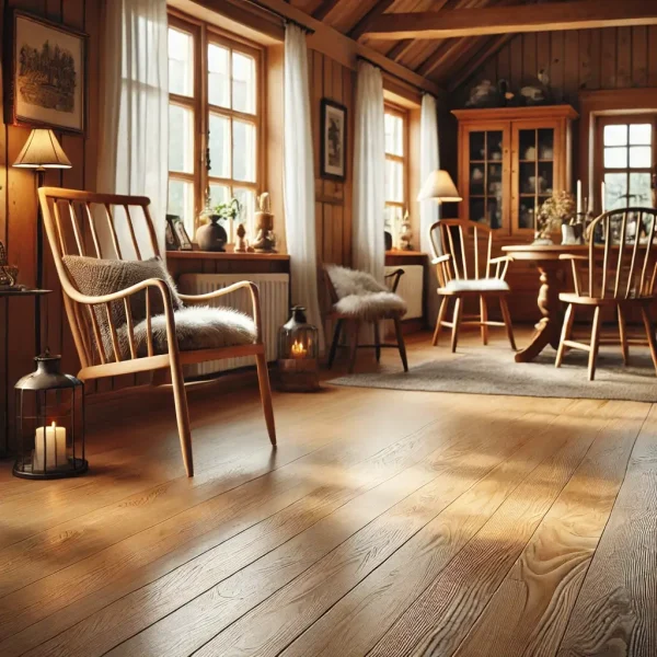 Dansk sommerhus med lakerede gulve Dansk sommerhus med lakerede gulve